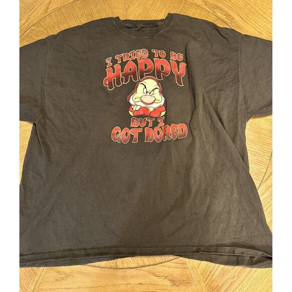 DISNEY PARKS EXCLUSIVE GRUMPY T-SHIRT 3XL Brown Hanes XXXL - Picture 2 of 6